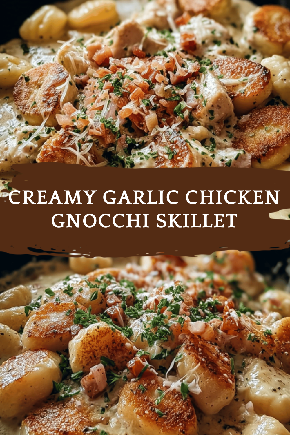Creamy Garlic Chicken Gnocchi Skillet