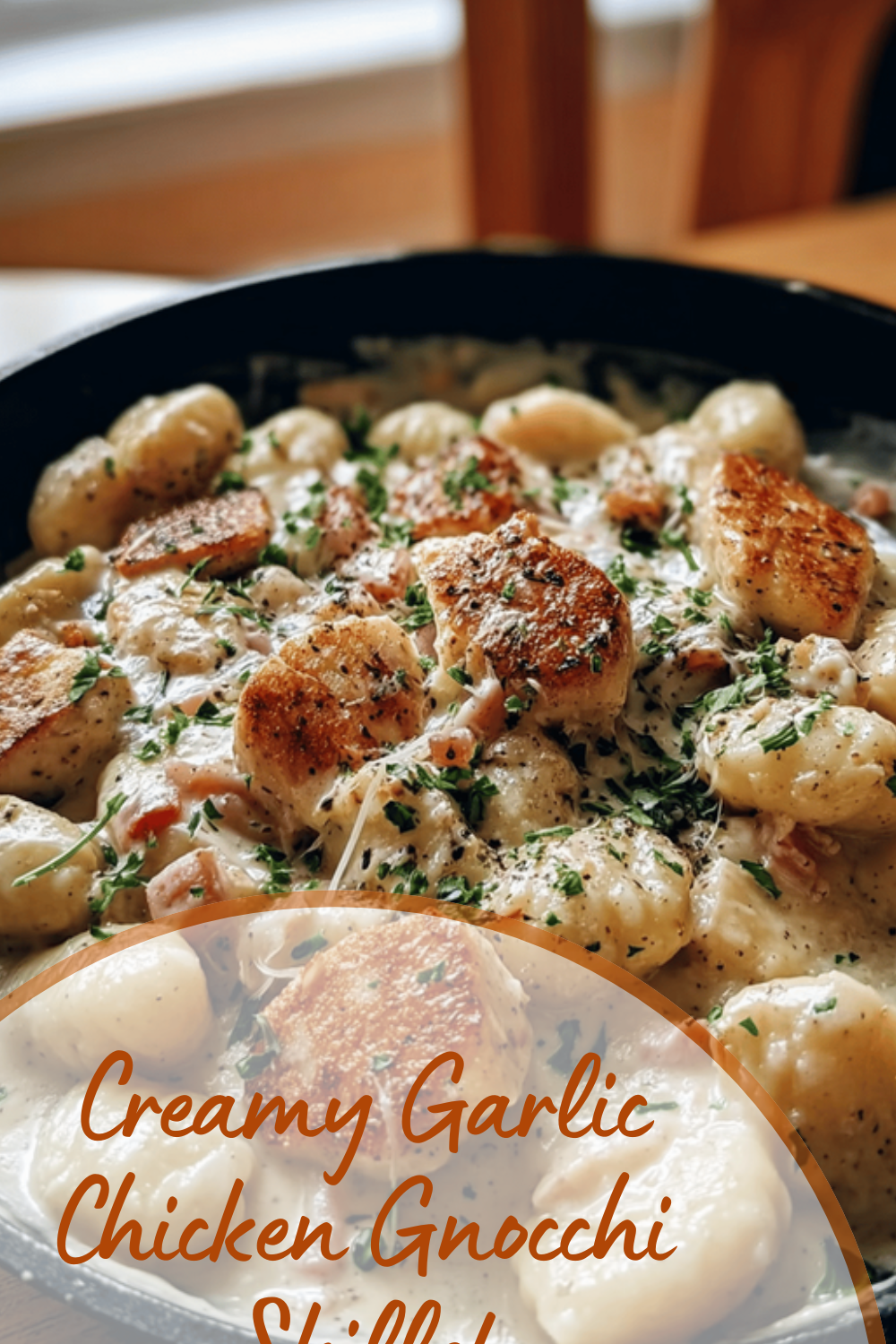 Creamy Garlic Chicken Gnocchi Skillet