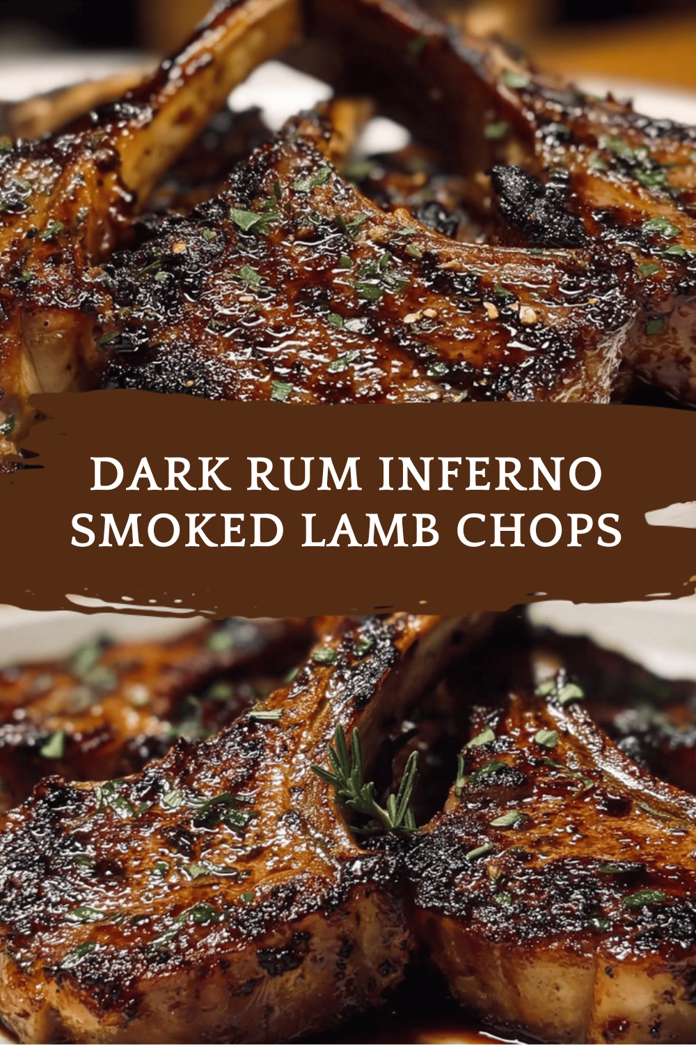 Dark Rum Inferno Smoked Lamb Chops