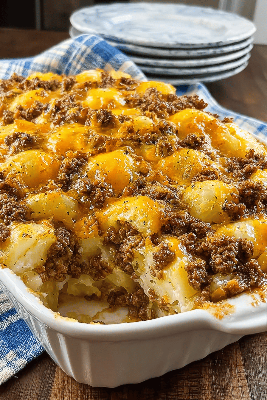 Ground Beef Potato Casserole