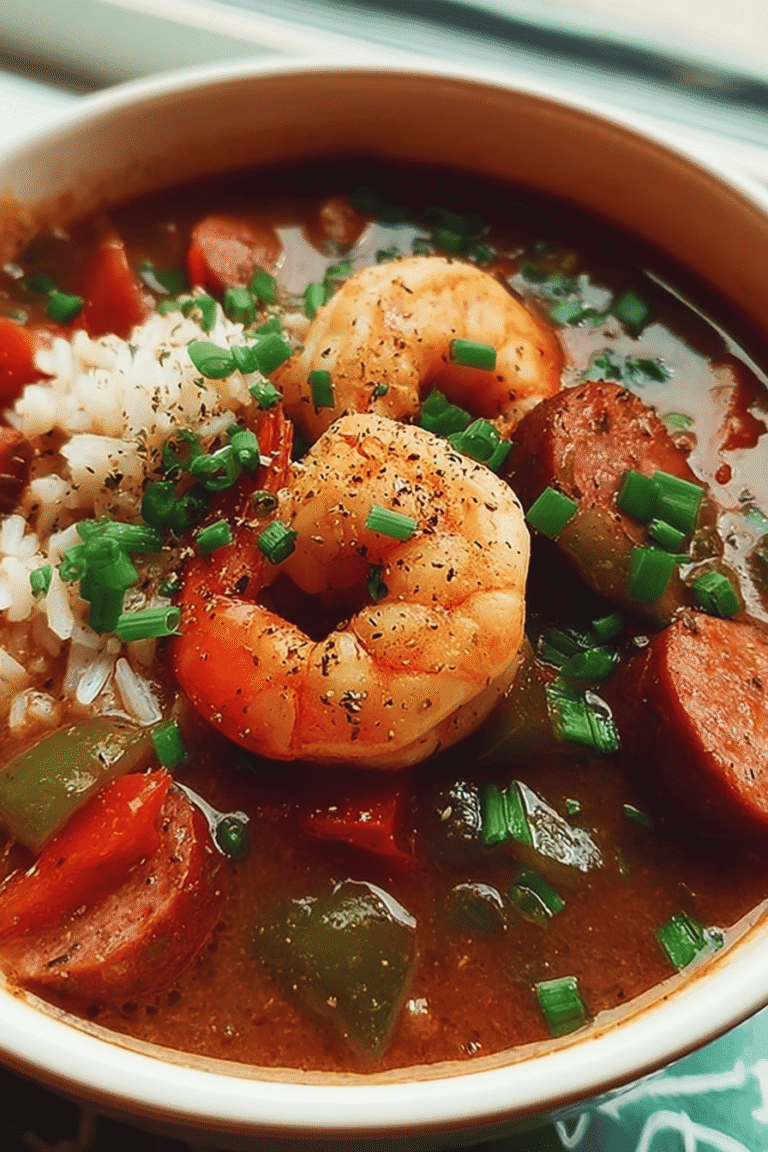 Louisiana Shrimp And Sausage Gumbo 84.Png