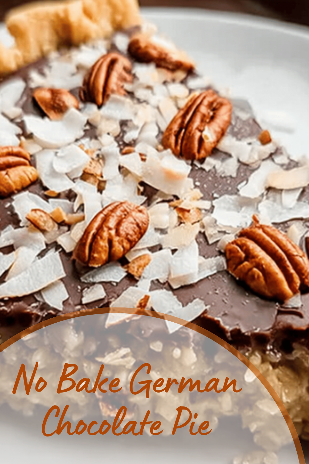 No Bake German Chocolate Pie