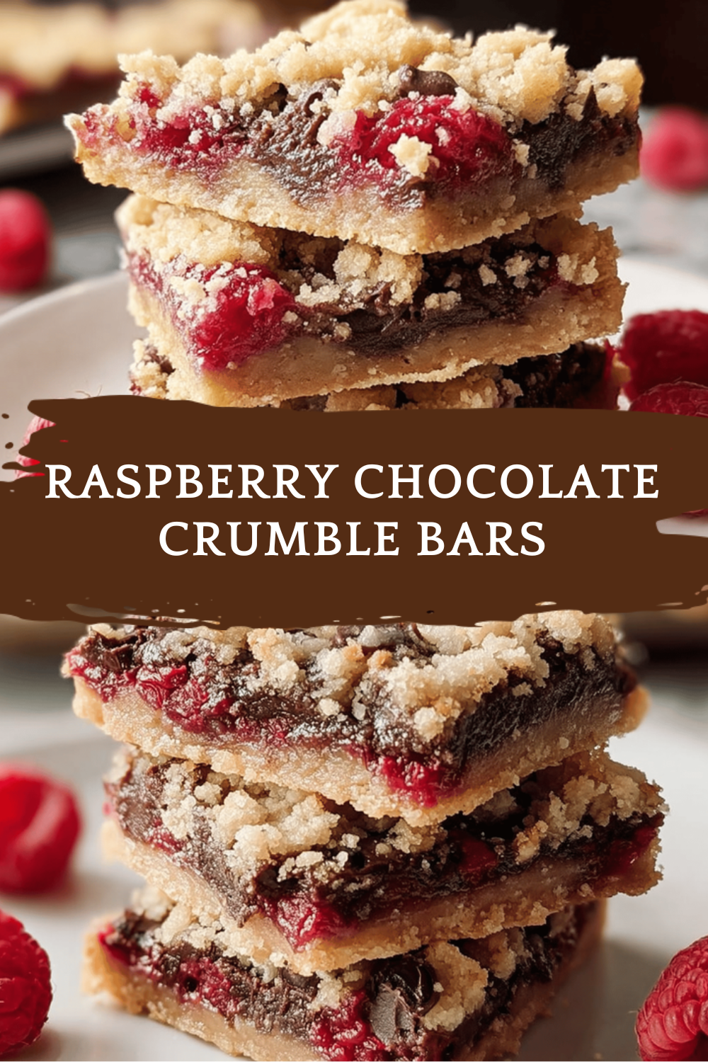 Raspberry Chocolate Crumble Bars