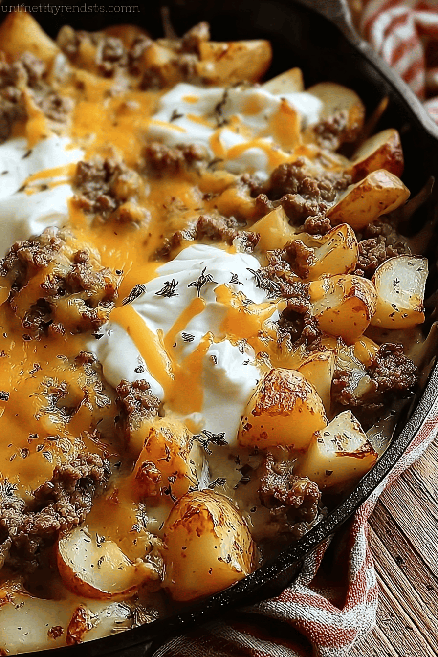 Rustic Campfire Beef And Potato Casserole