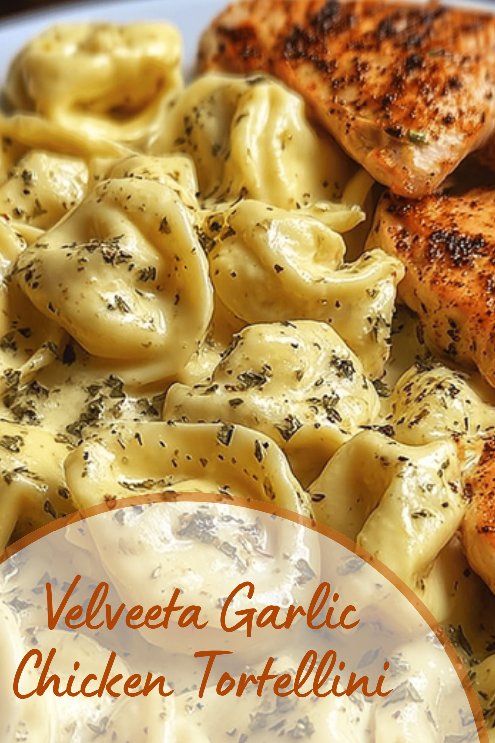 Velveeta Garlic Chicken Tortellini