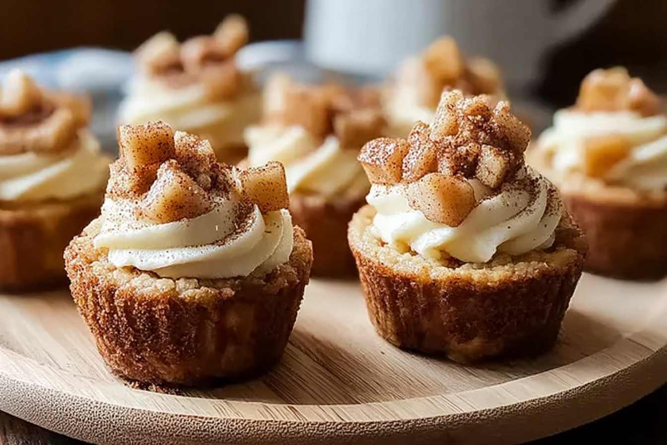 Apple Crisp Mini Cheesecakes
