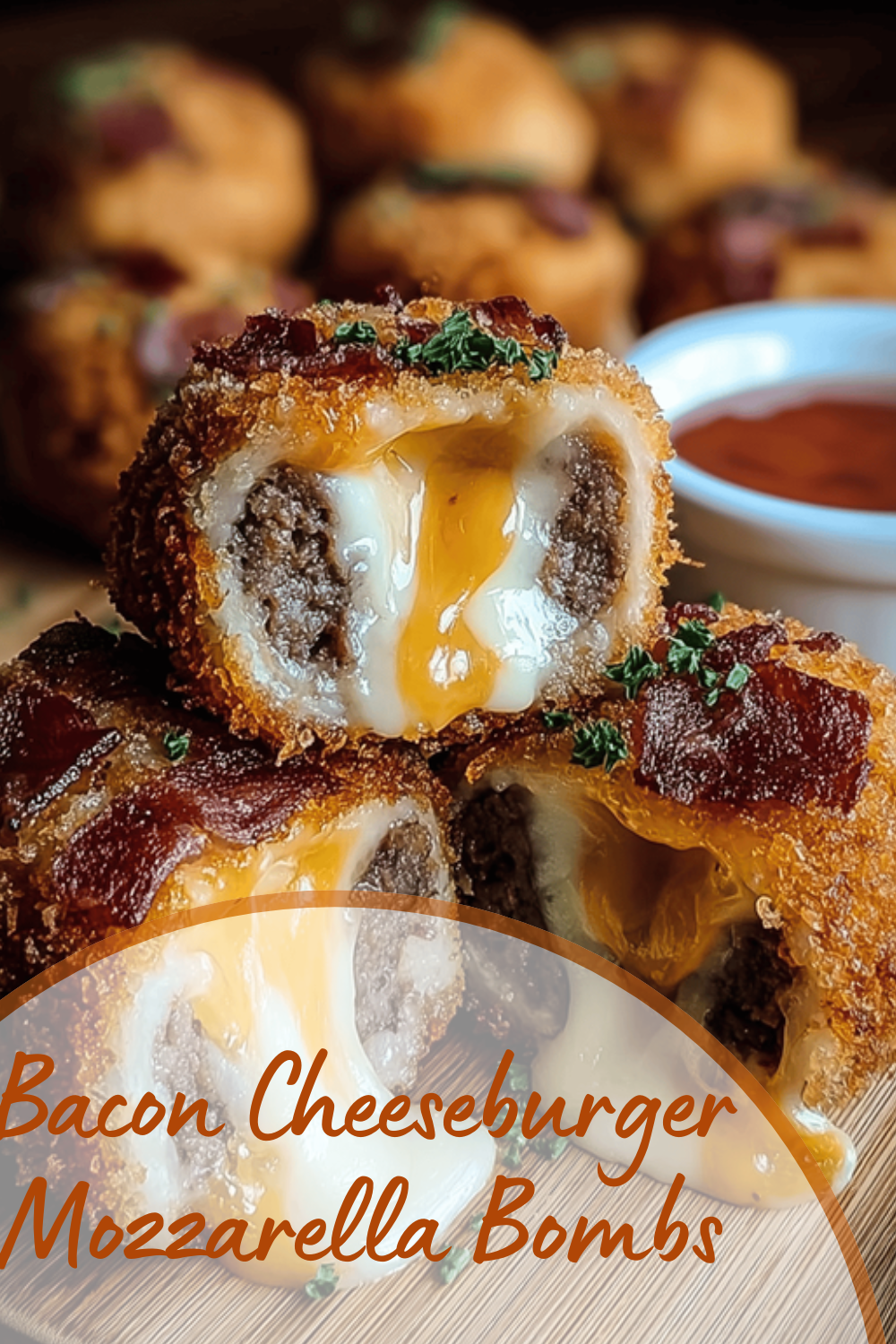 Bacon Cheeseburger Mozzarella Bombs