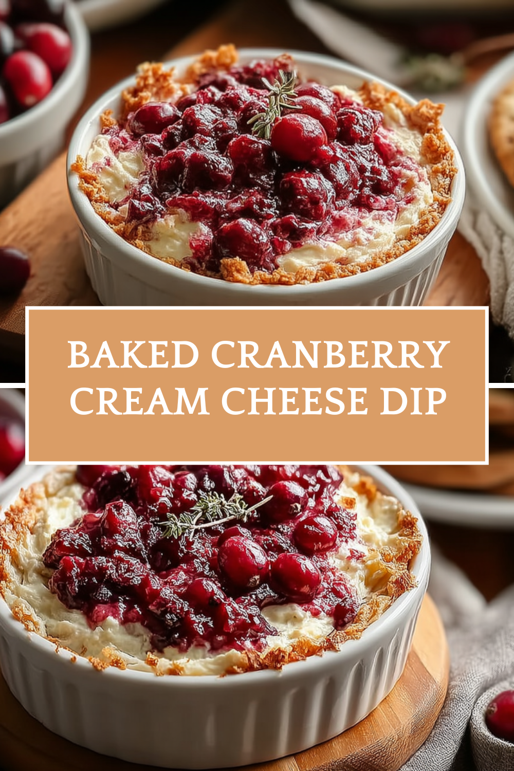 Baked Cranberry Cream Cheese Dip