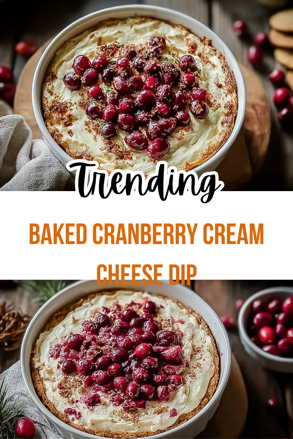 Baked Cranberry Cream Cheese Dip
