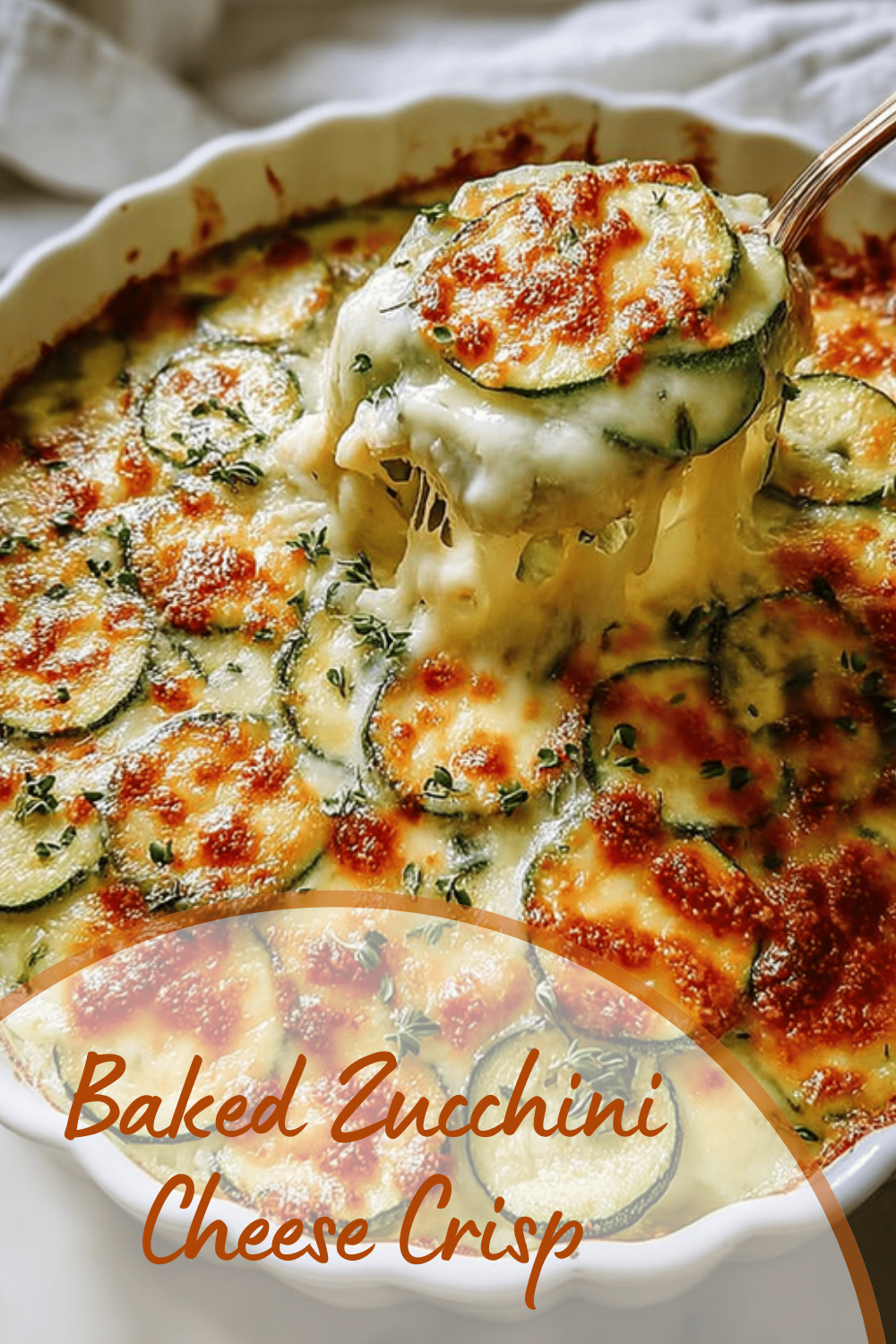 Baked Zucchini Cheese Crisp