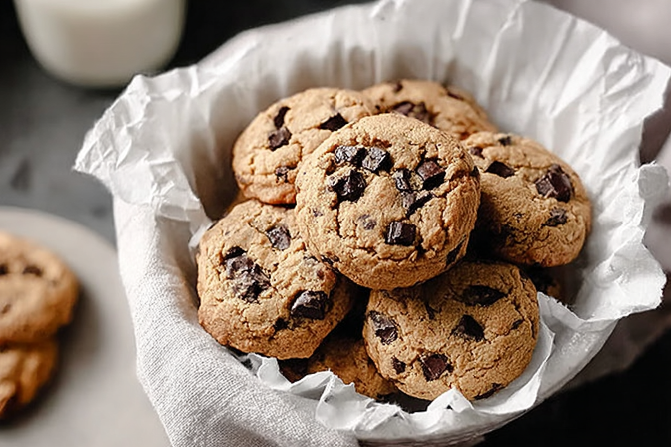 Blood Orange Tahini Chocolate Chunk Cookies