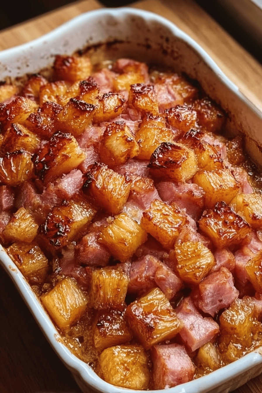 Brown Sugar Pineapple Ham Bake