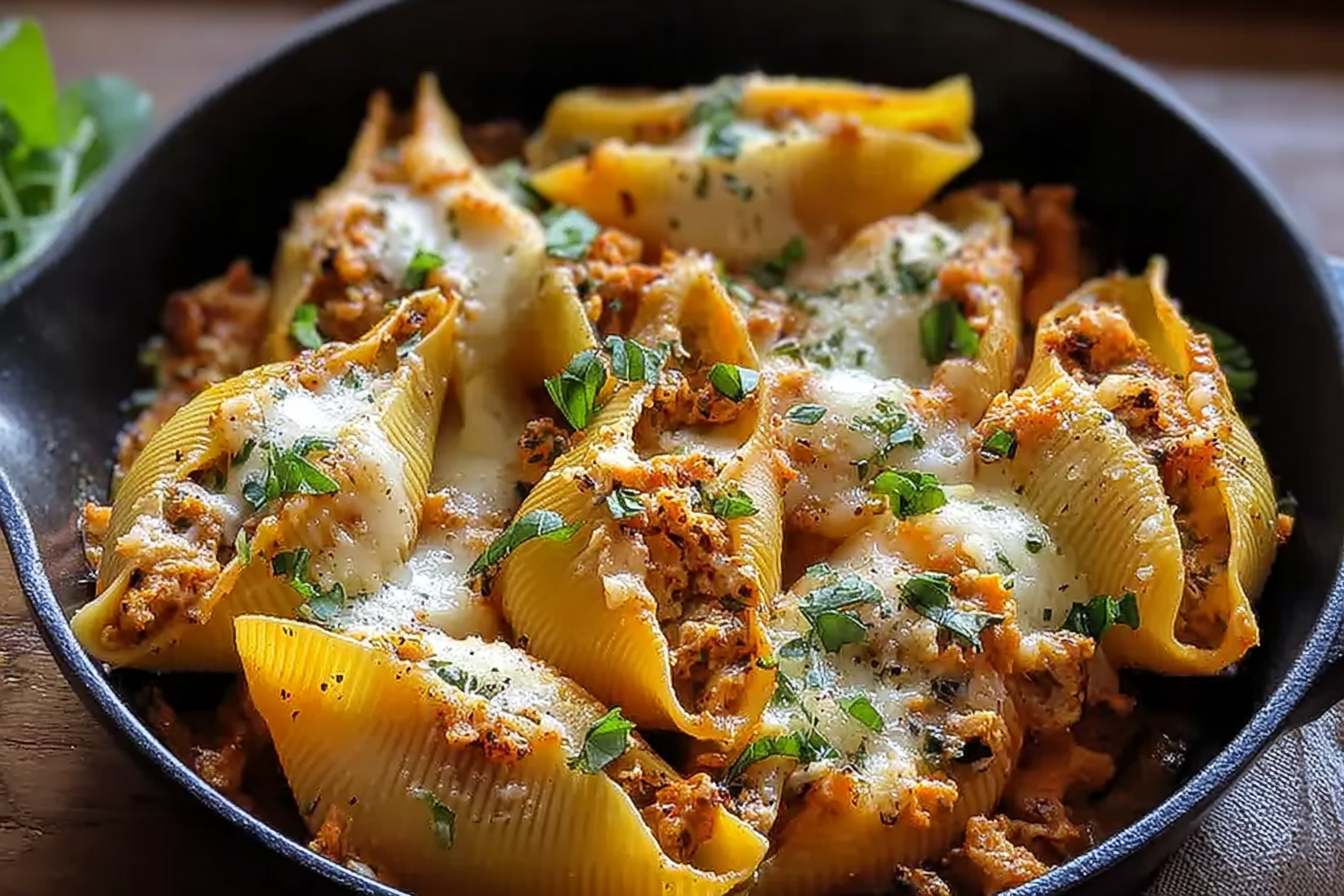 Butternut Squash And Cheese Stuffed Pasta Shells