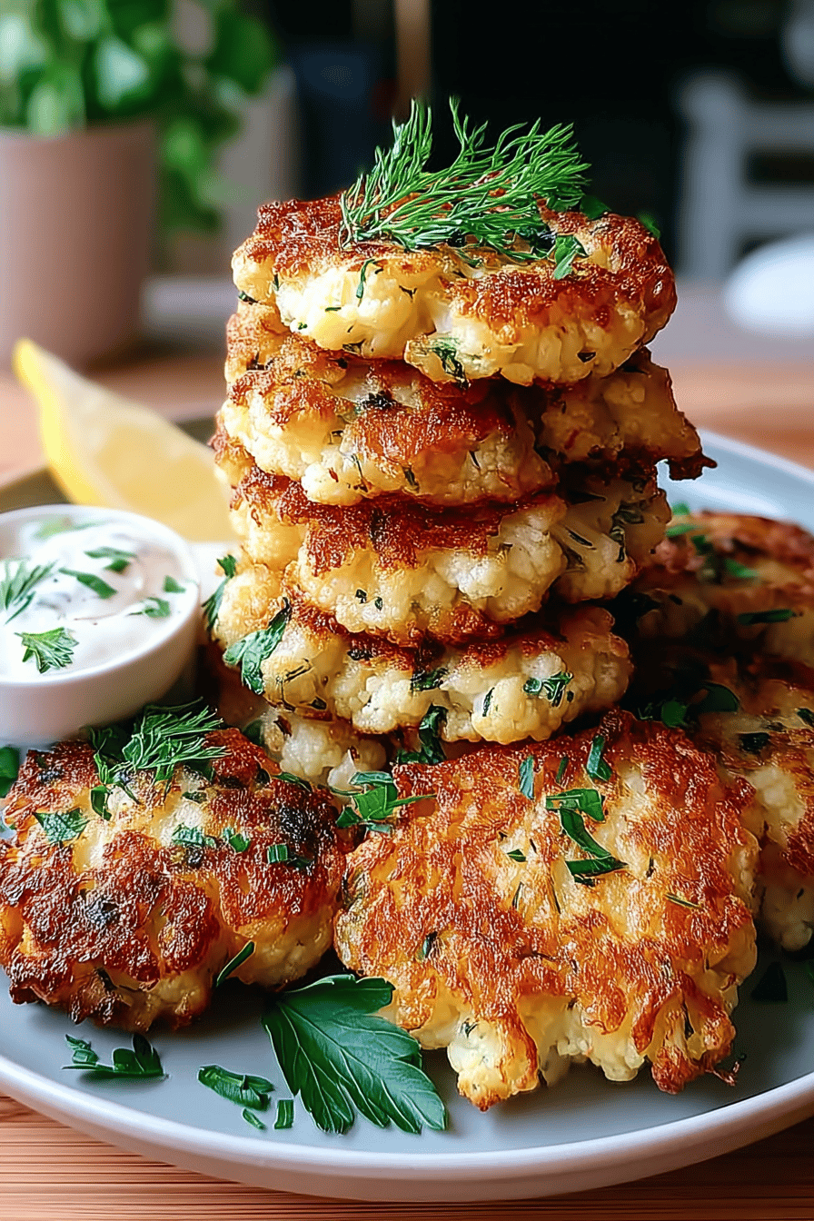 Cauliflower Fritters