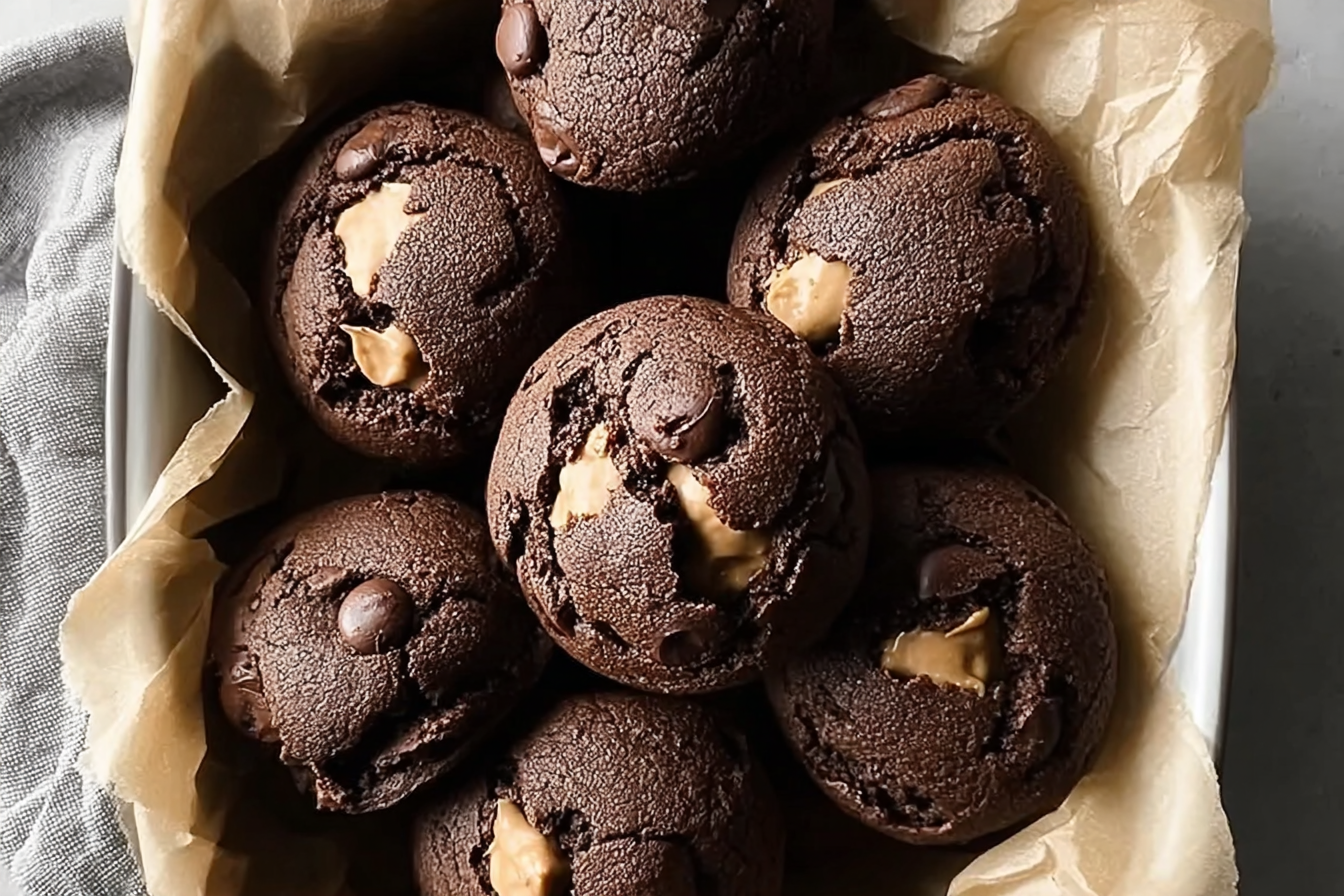 Chai Spiced Double Chocolate Tahini Cookies