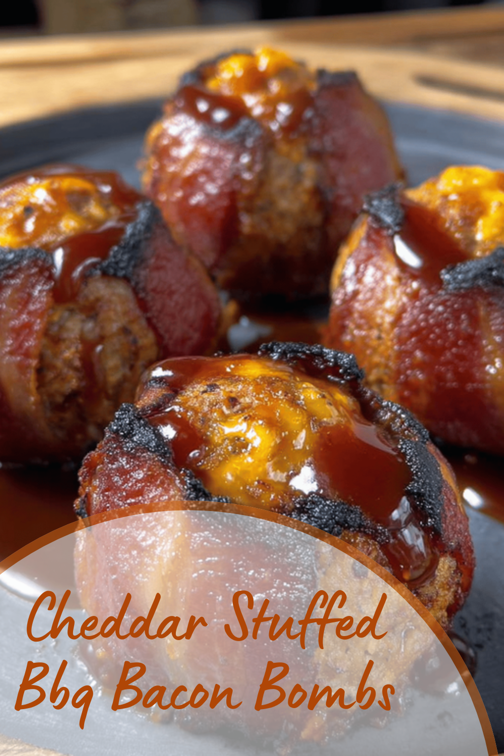 Cheddar Stuffed Bbq Bacon Bombs