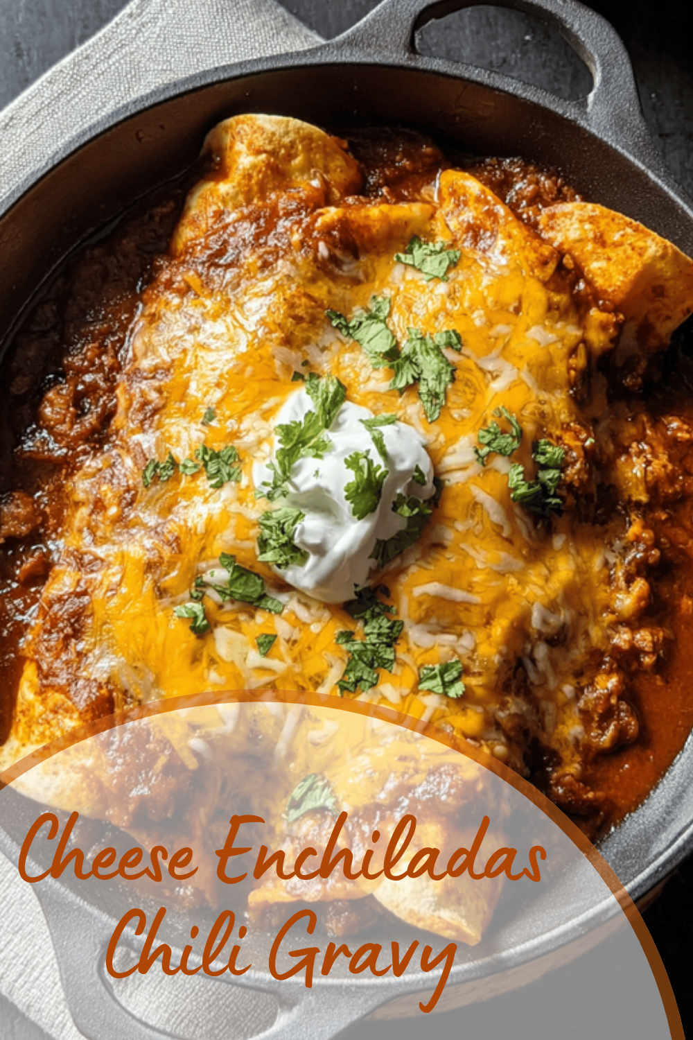 Cheese Enchiladas Chili Gravy