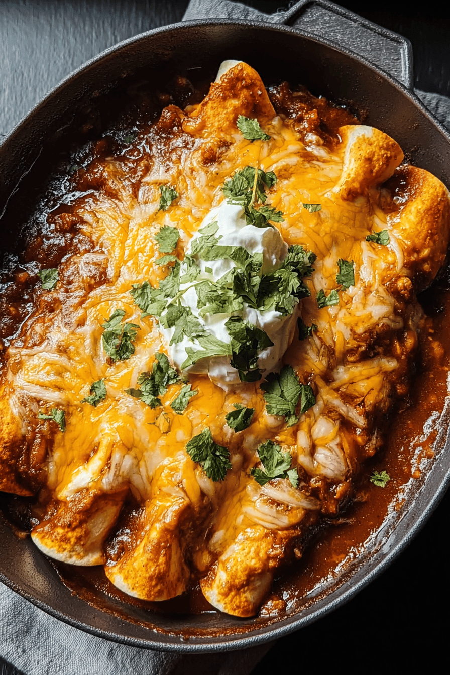 Cheese Enchiladas Chili Gravy