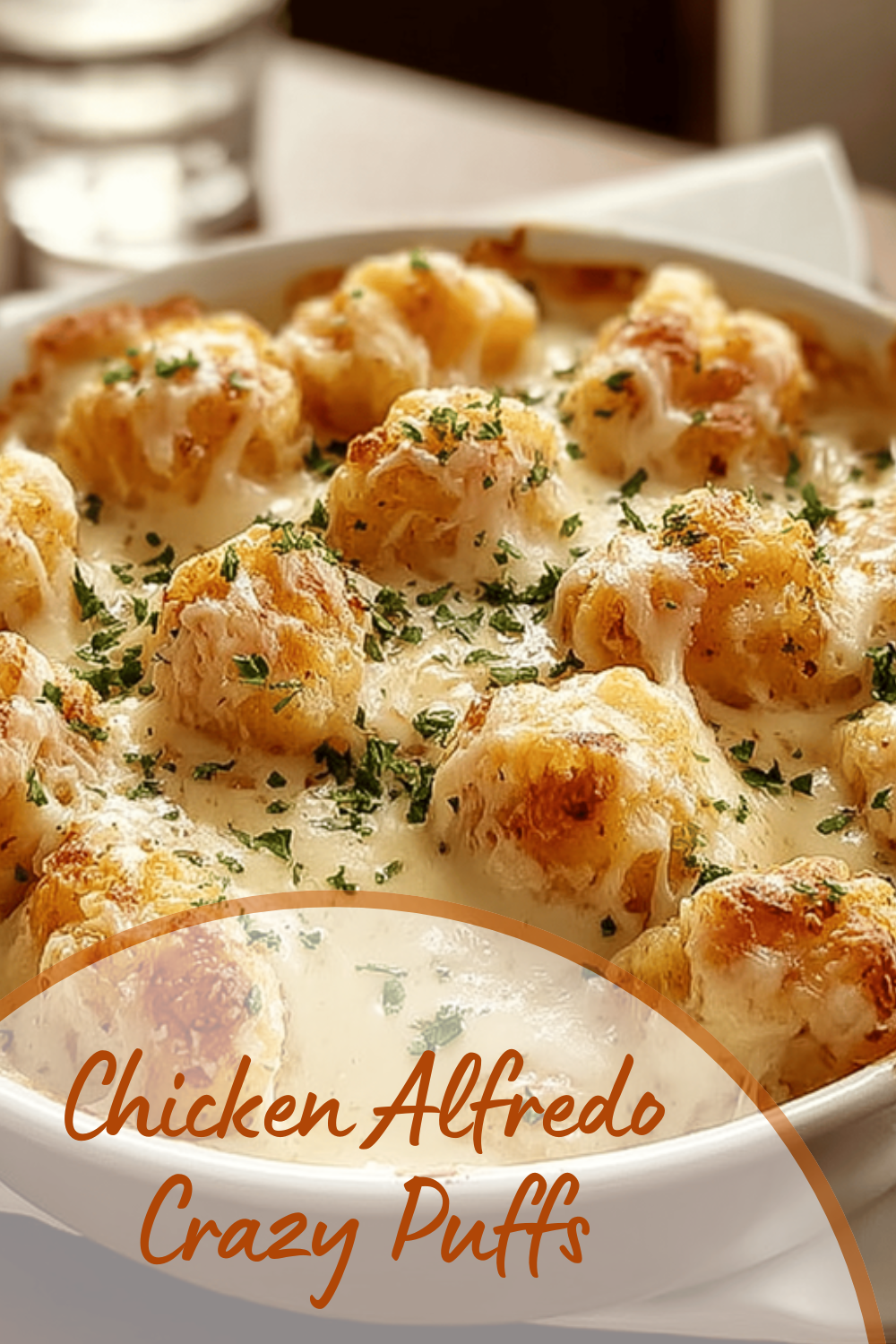 Chicken Alfredo Crazy Puffs