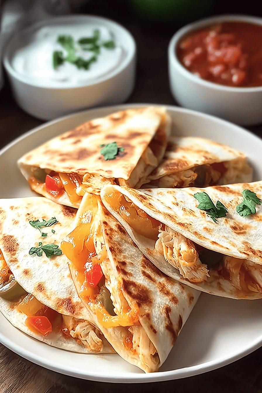 Chicken Fajita Quesadillas