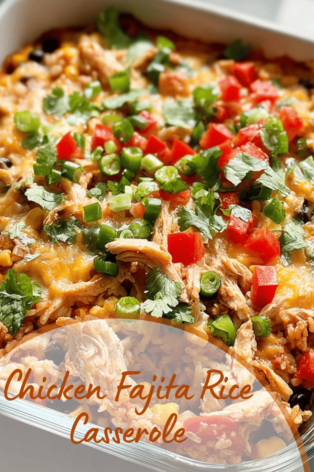 Chicken Fajita Rice Casserole