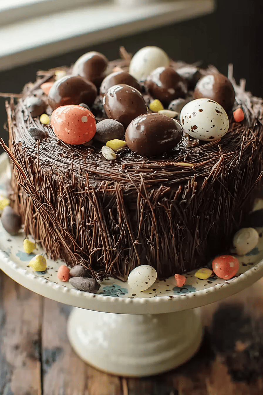 Chocolate Easter Egg Nest