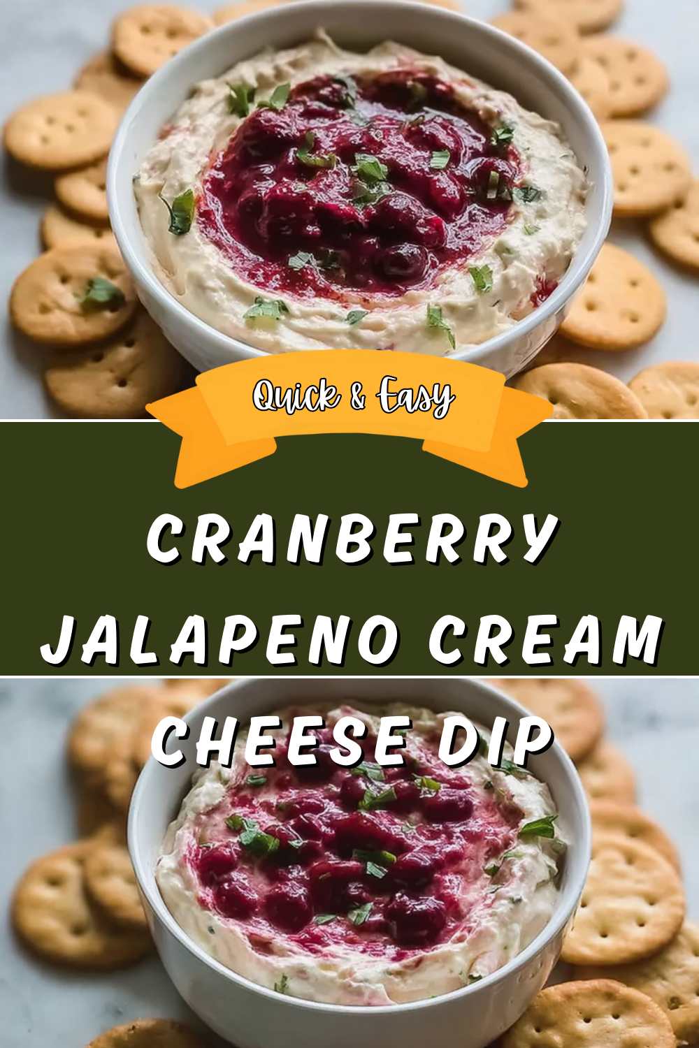 Cranberry Jalapeno Cream Cheese Dip