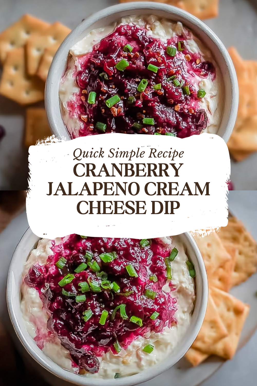 Cranberry Jalapeno Cream Cheese Dip