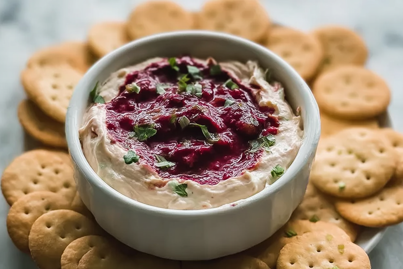 Cranberry Jalapeno Cream Cheese Dip