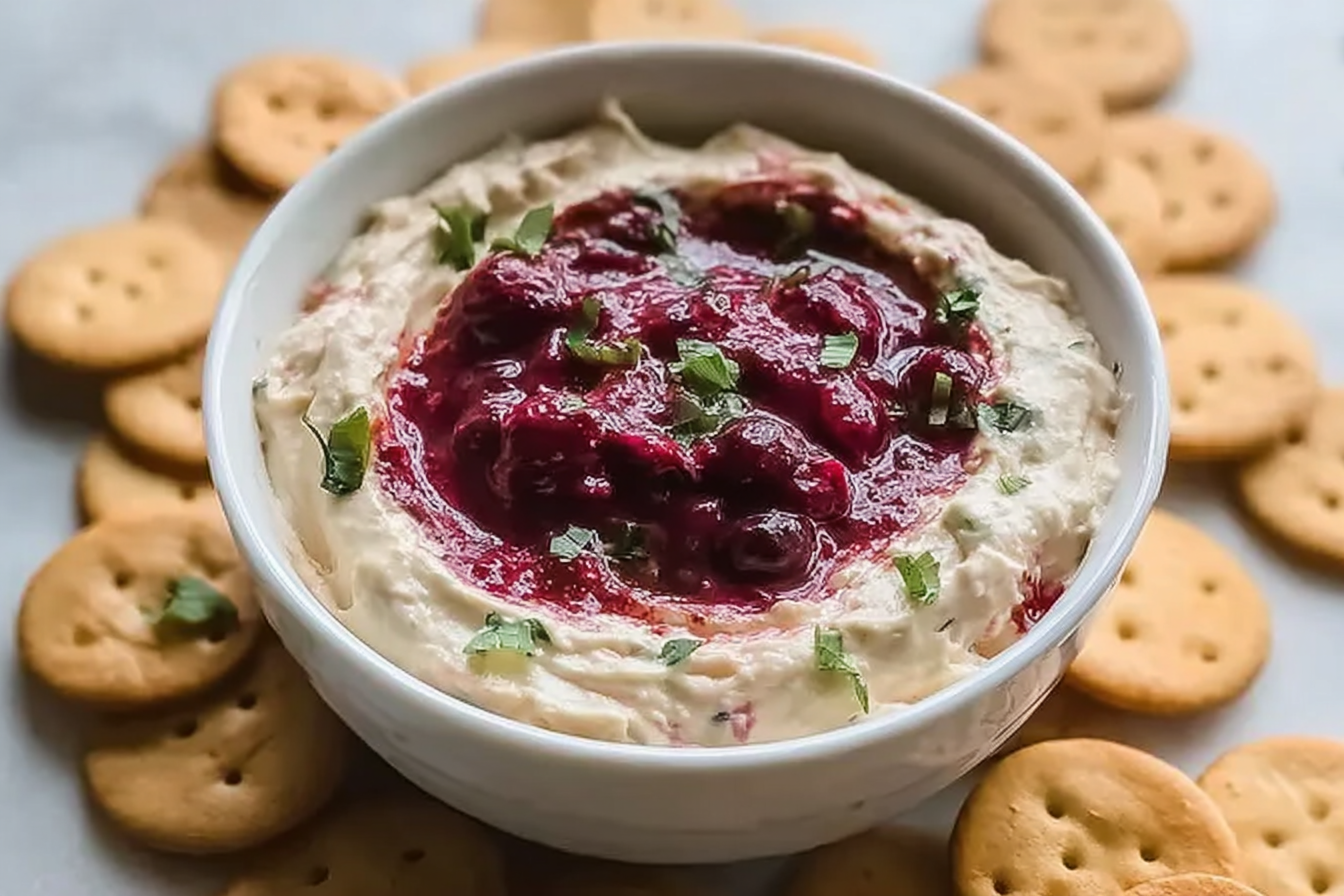 Cranberry Jalapeno Cream Cheese Dip