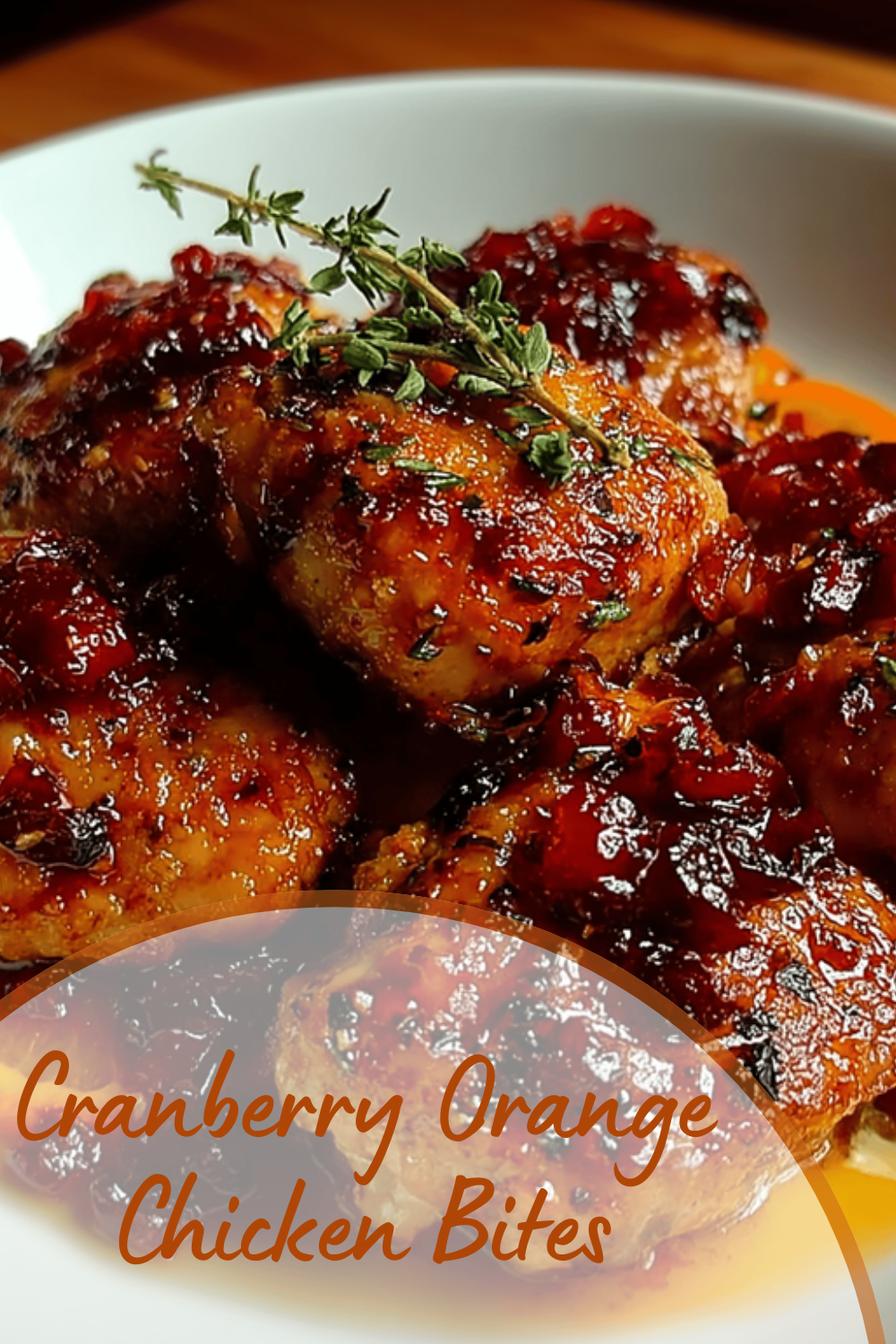Cranberry Orange Chicken Bites