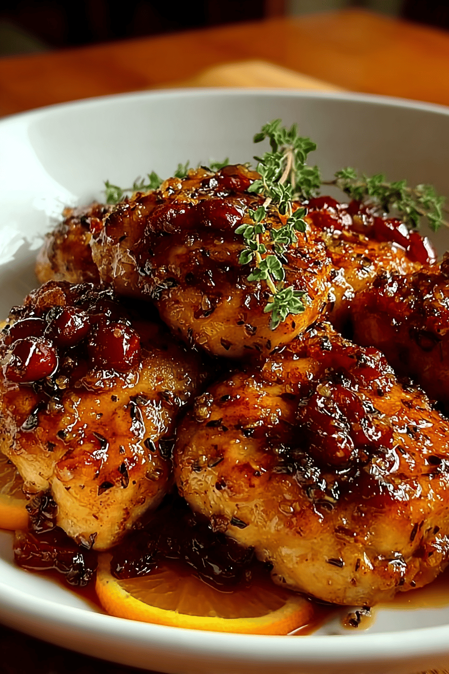 Cranberry Orange Chicken Bites