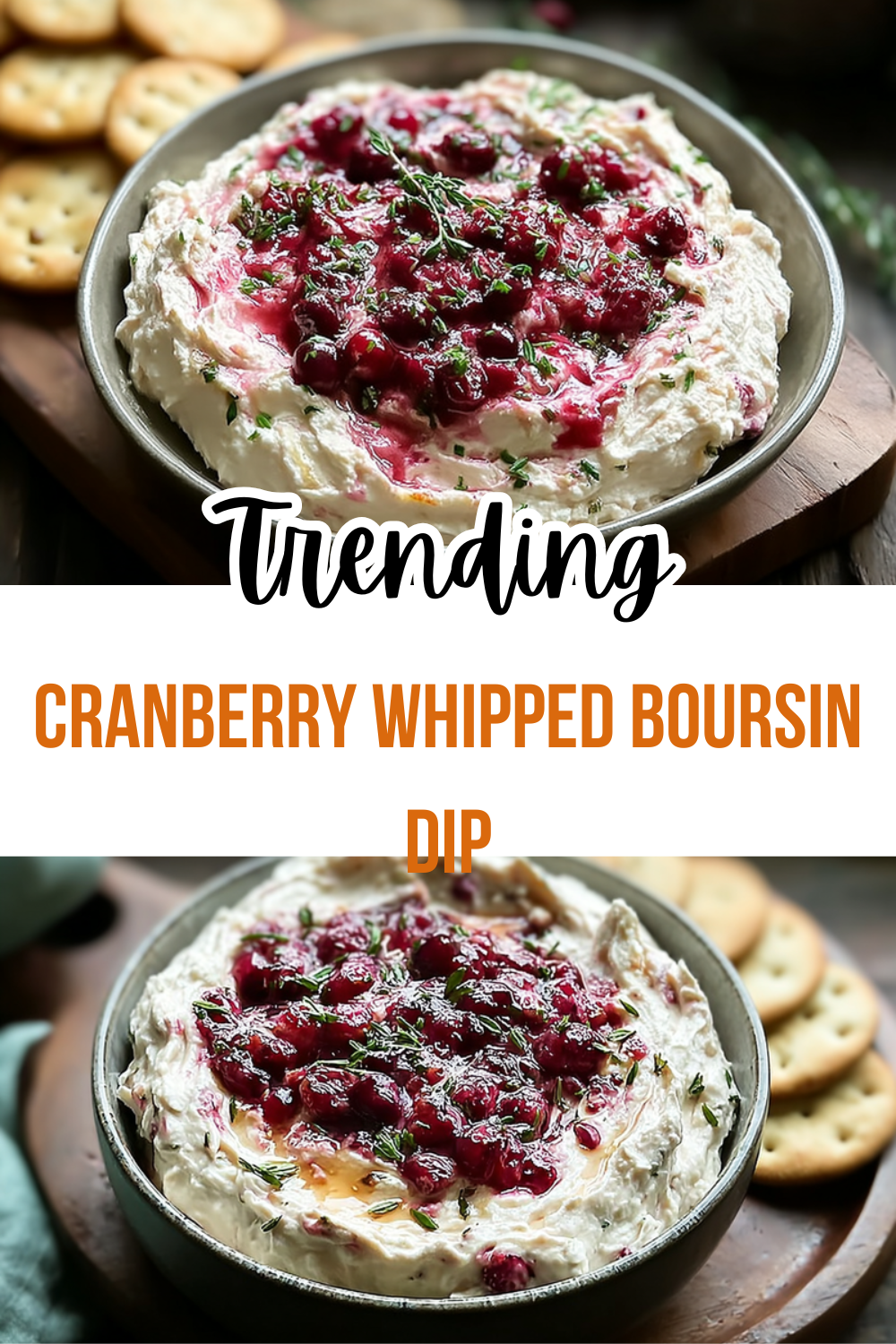 Cranberry Whipped Boursin Dip