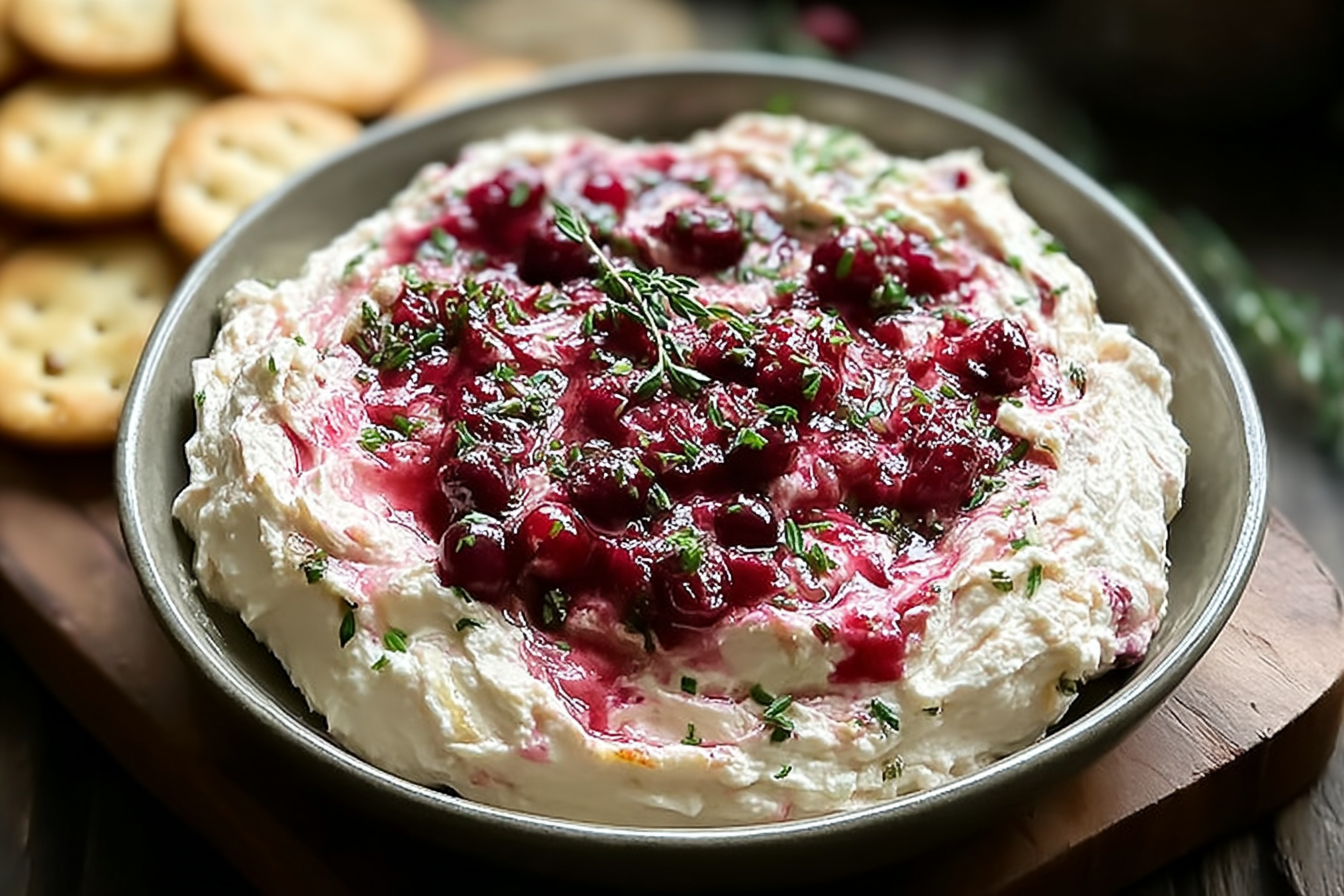 Cranberry Whipped Boursin Dip