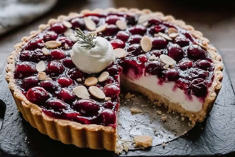 Cranberry White Chocolate Tart 92.Png