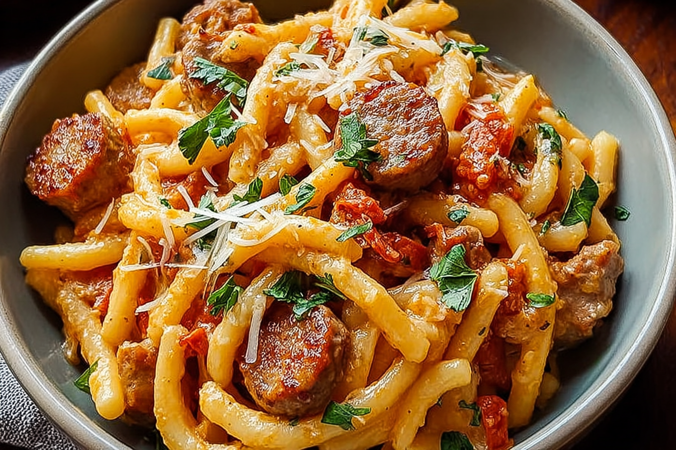 Creamy Cajun Sausage Pasta