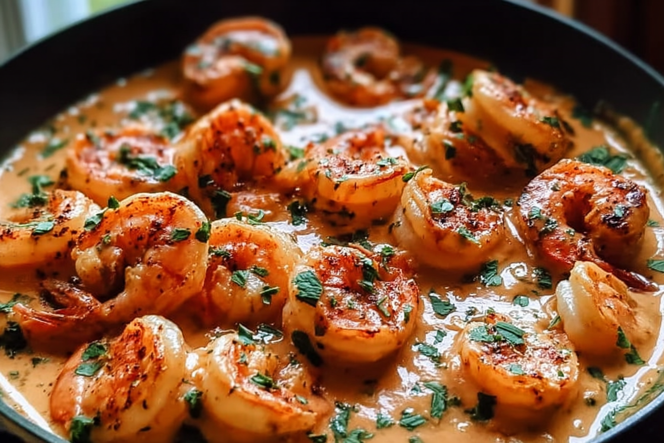 Creamy Garlic Paprika Shrimp Skillet