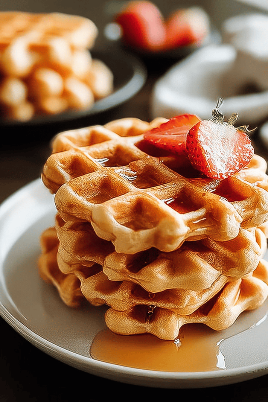Crispy High Protein Waffles