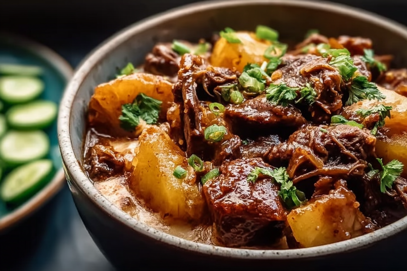 Crockpot Chipotle Pineapple Pot Roast Bowls