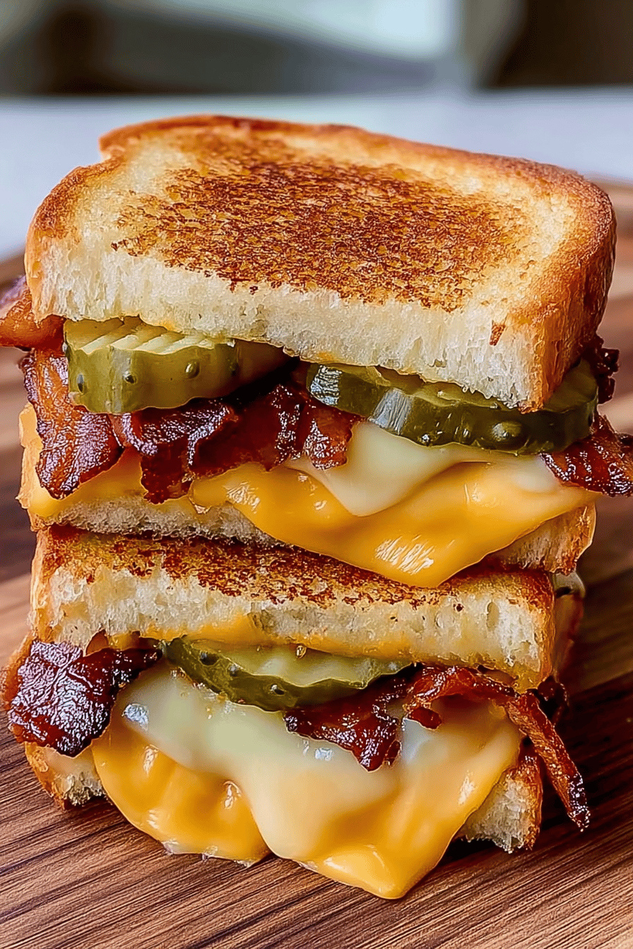 Dill Pickle Bacon Melt