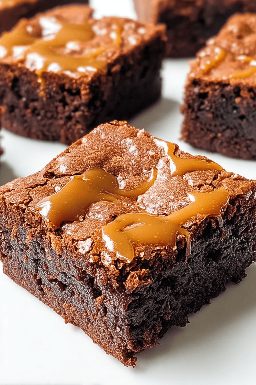 Fudgy Chocolate Caramel Brownies