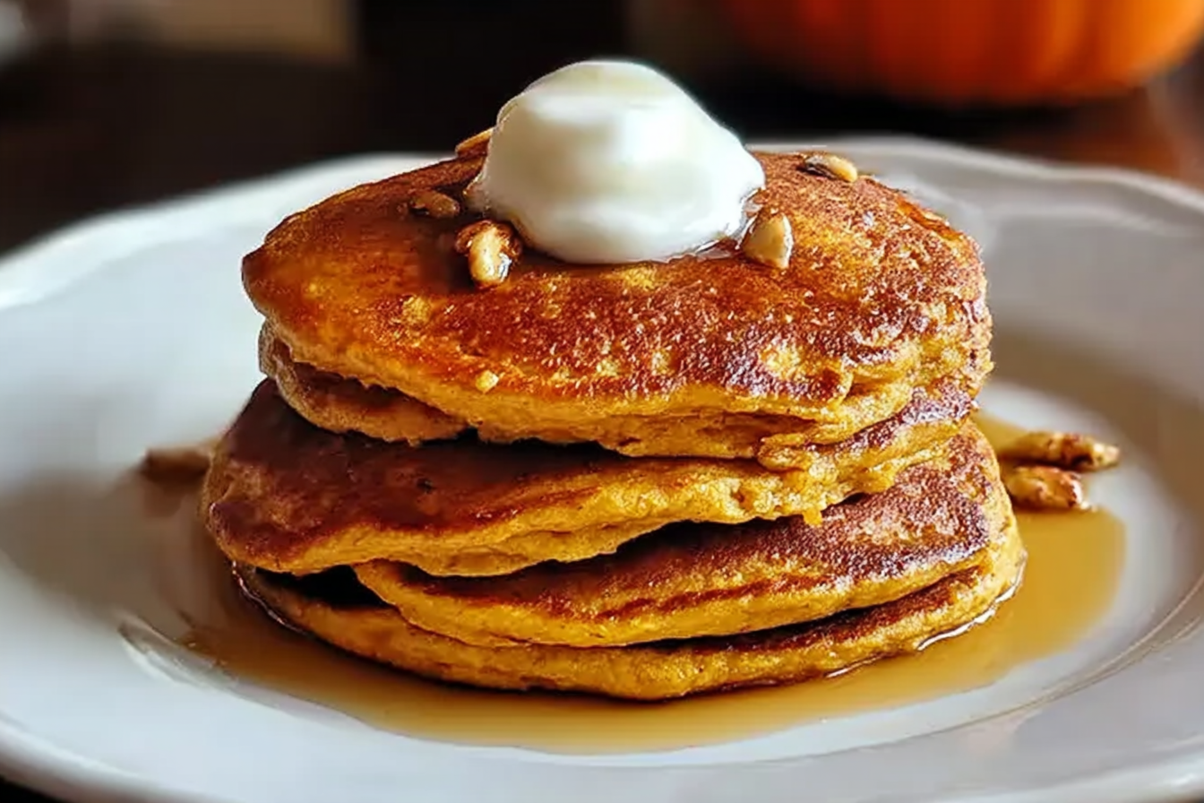 Healthy Pumpkin Pancakes