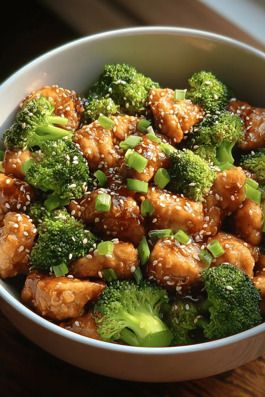 Honey Sesame Chicken Broccoli