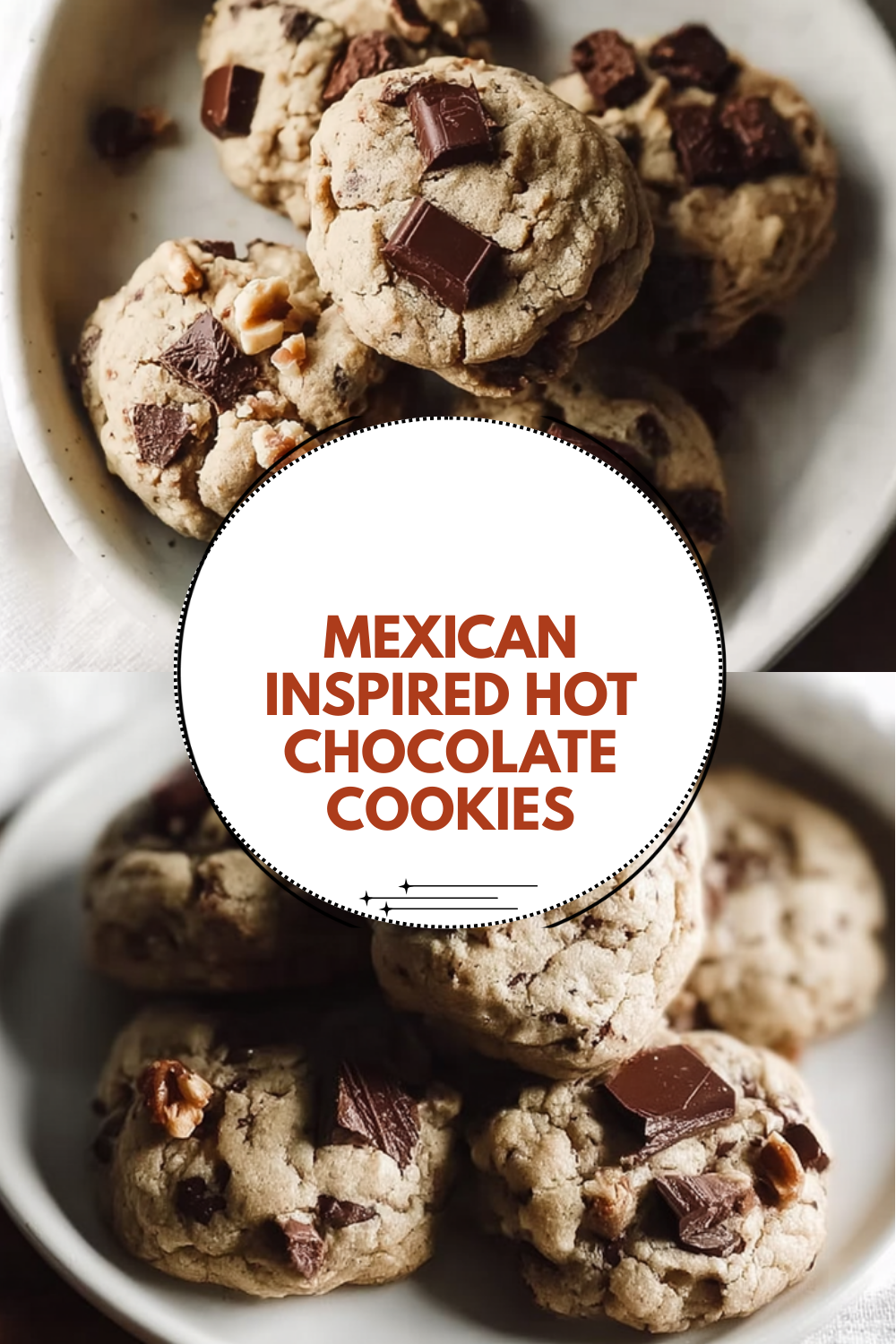 Mexican Inspired Hot Chocolate Cookies