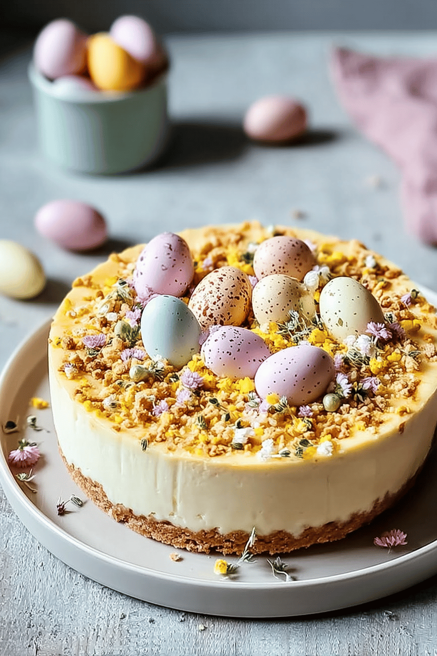 Mini Egg Cheesecake