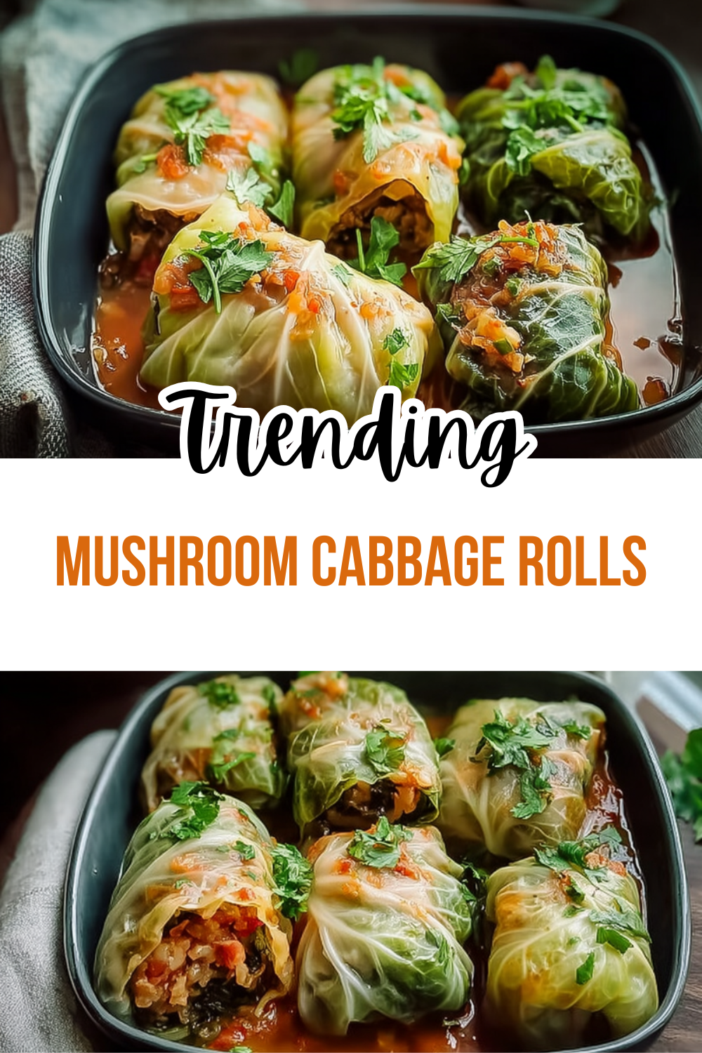 Mushroom Cabbage Rolls