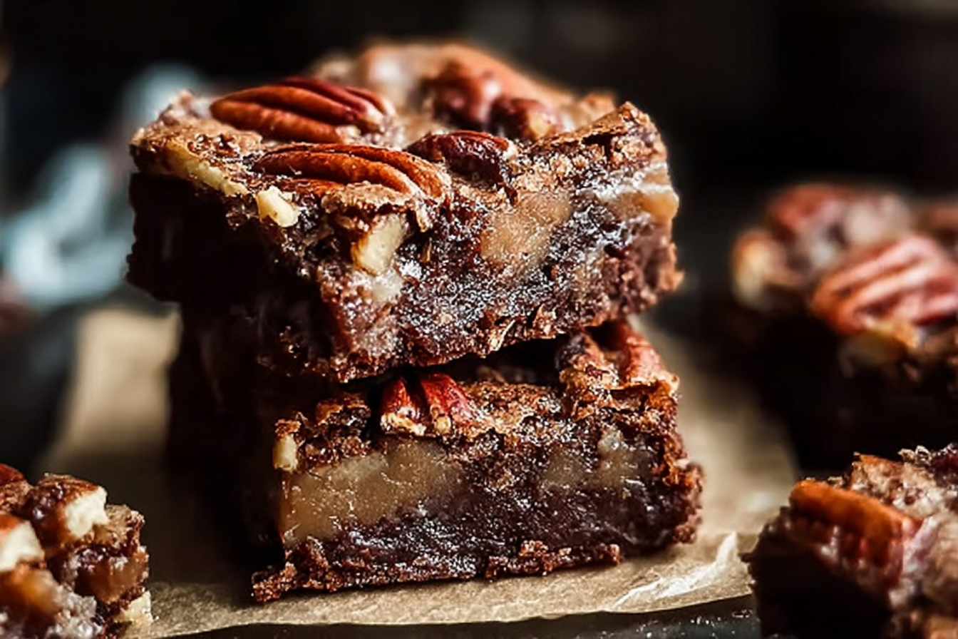 Pecan Pie Brownie Bars