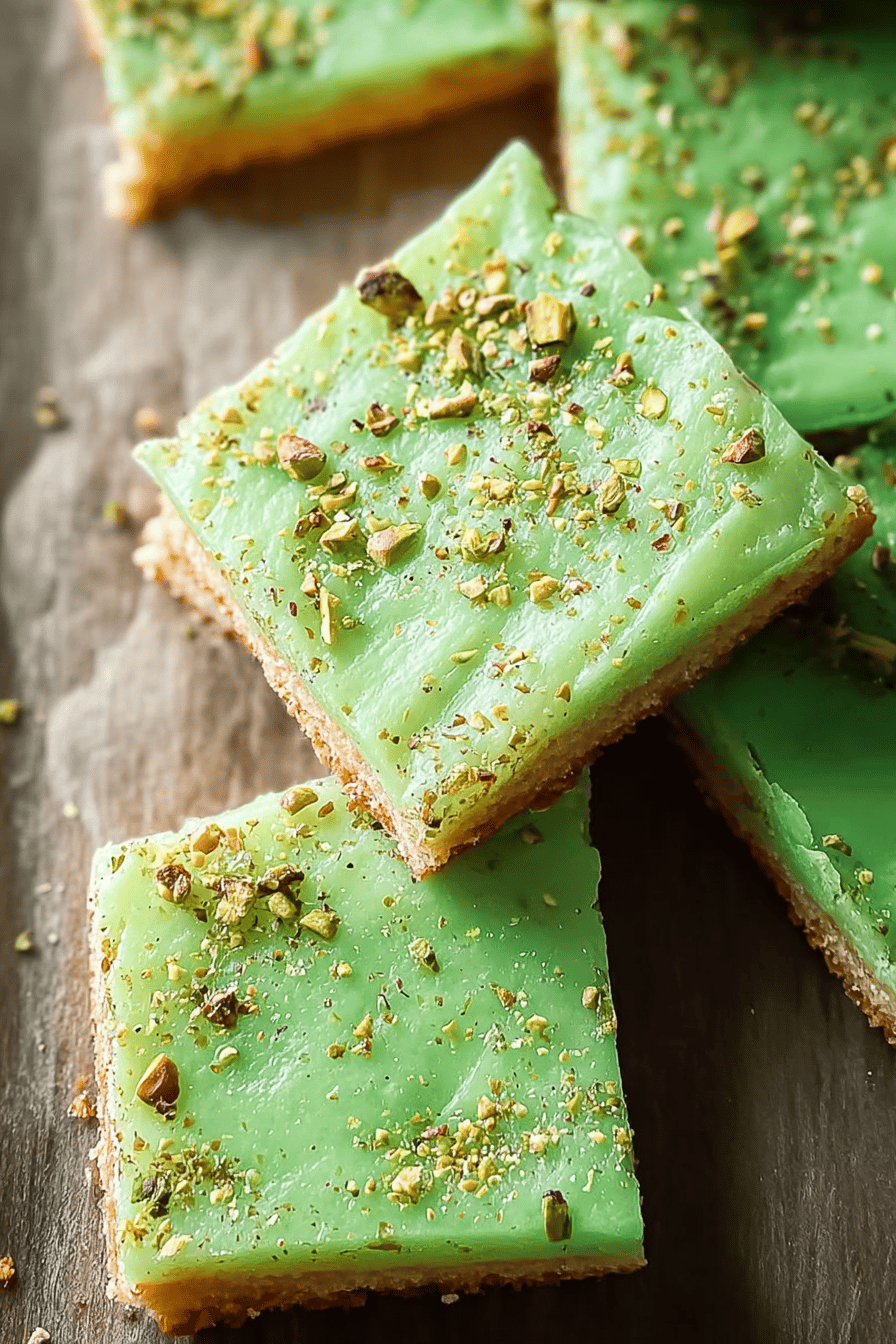 Pistachio Cookie Bars