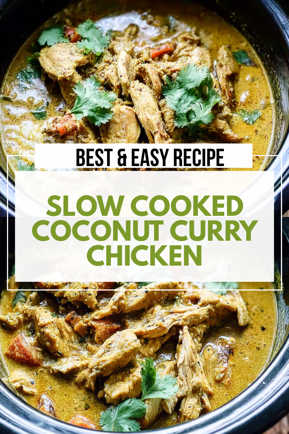Slow Cooked Coconut Curry Chicken