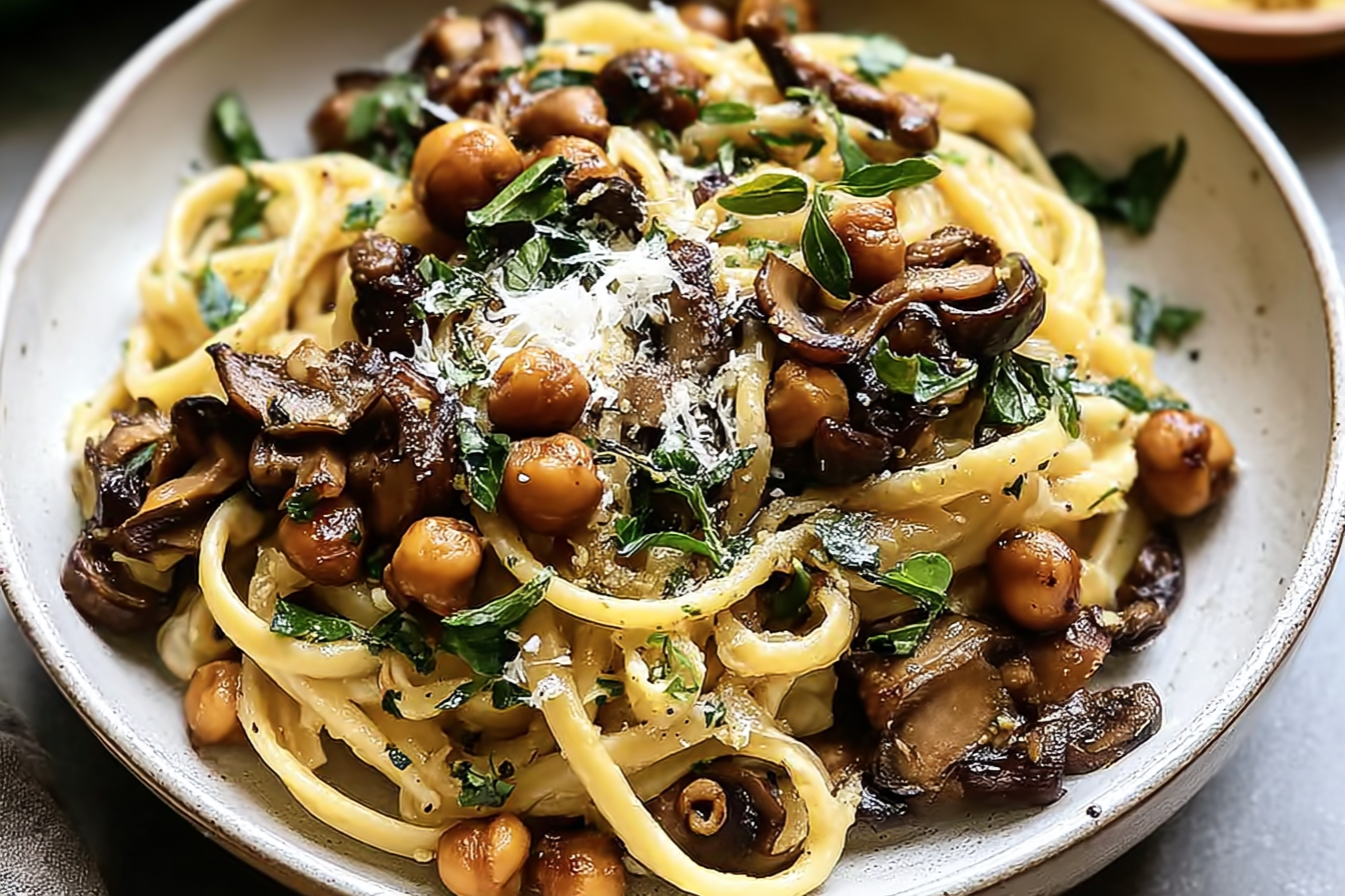 Slow Roasted Mushroom Pasta